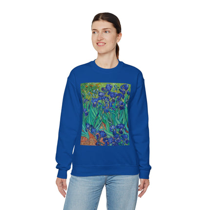 Irises by Vincent Van Gogh Heavy Blend™ Crewneck Sweatshirt