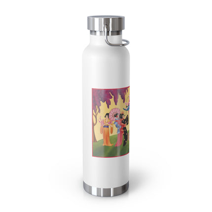 A Dance of Colors and Serenity by Carlo Chiostri Copper Vacuum Insulated Bottle, 22oz