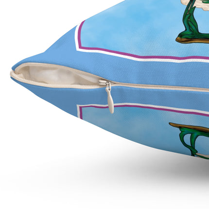 Enchanting Serenity Spun Polyester Square Pillow