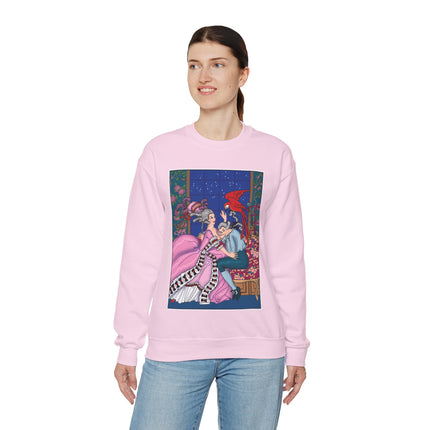 The Jealous Parrot by George Barbier Heavy Blend™ Crewneck Sweatshirt