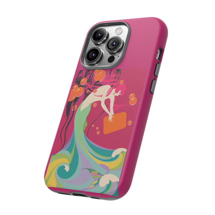 Mermaid Dive Phone Case – Vibrant Waves & Playful Elegance