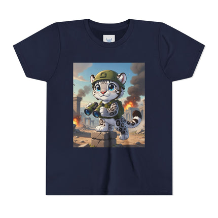 Snow Leopard Lookout Youth Short Sleeve Tee