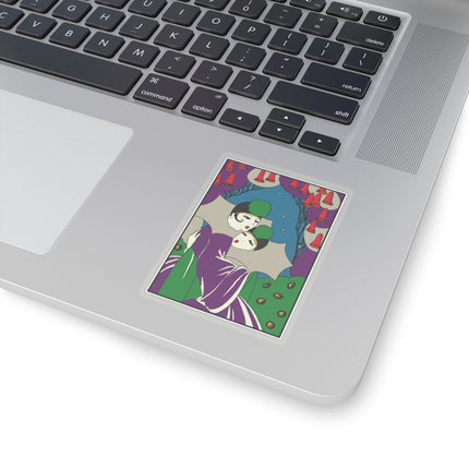 Two Pierrots Kiss-Cut Stickers (4 Sizes)