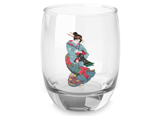 Beauties in a Spring Storm by Keisai Eisen Whiskey Glass