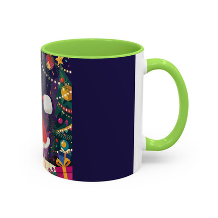 🎄❄️ The Christmas Snowball Dance Colorful Mug – Whimsical Holiday Fashion Fantasy