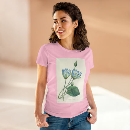 Choix des plus belles fleurs, Plate 055 by Pierre Joseph Redouté  Women's Midweight Cotton Tee