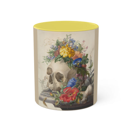 Vanitas Still Life by Herman Henstenburgh Colorful Mugs, 11oz