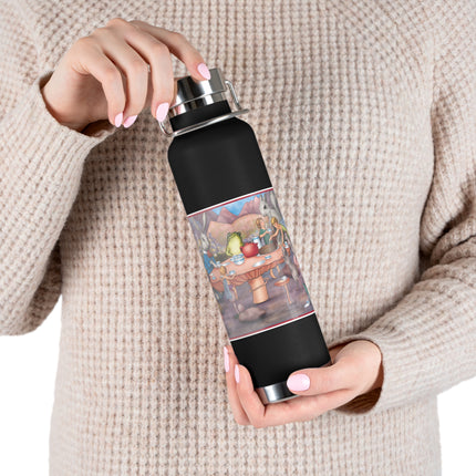 A Fairy's Whimsical Tea Party Copper Vacuum Insulated Bottle, 22 oz