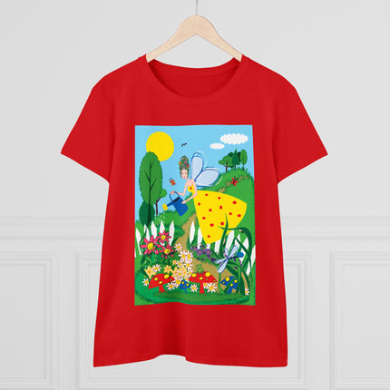 Garden Magic Women's Midweight Cotton Tee