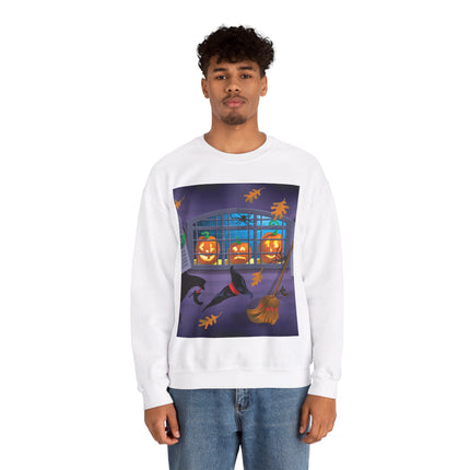 Whimsical Halloween Mischief Unisex Heavy Blend™ Crewneck Sweatshirt