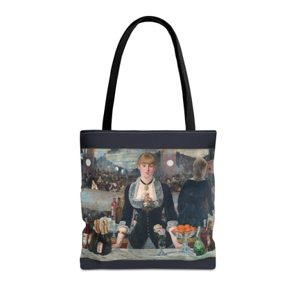 A Bar at the Folies-Bergère by Edouard Manet Tote Bag (AOP)