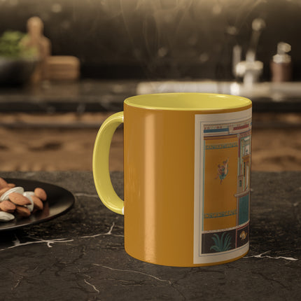 Pompeii Walls Pl.20 by Victor Steeger Colorful Mugs, 11oz
