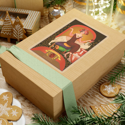 January & Garnet (from the Gem Series) by Sofia Chiostri Kiss-Cut Stickers (4 Sizes)
