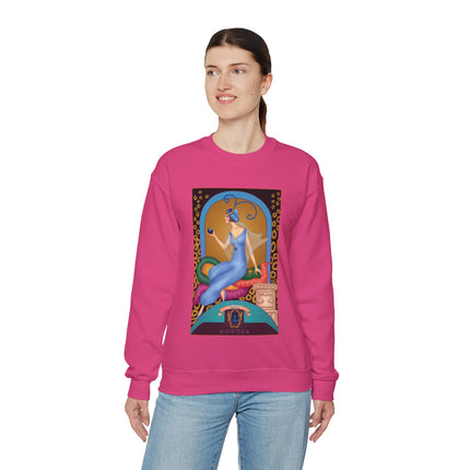 September & Sapphire (from the Gem Series) by Sofia Chiostri Heavy Blend™ Crewneck Sweatshirt
