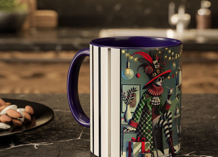 Whimsical Christmas Tea Party Colorful Mugs (11oz, 15oz)