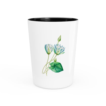 Egyptian Lotus Flower by Pierre-Joseph Redouté Ceramic Shot Glass