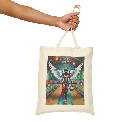 Samurai Robot Angels Cotton Canvas Tote Bag