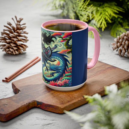 Mystic Guardian of the Sky Light Colorful Mugs (11oz, 15oz)