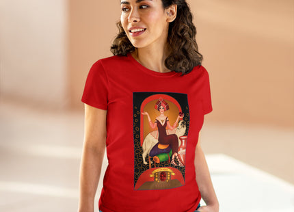 January & Garnet (from the Gem Series) by Sofia Chiostri Women's Midweight Cotton Tee