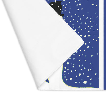 Snowman in Falling Snow Placemat, 1pc
