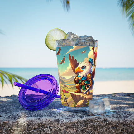 Watchful Guardian Sunsplash Tumbler with Straw, 16oz