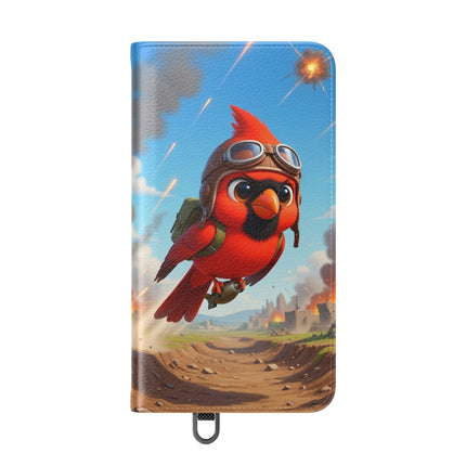 🐦✈️ The Cardinal Dive Bomber Flip Case – Bold Flight & Fearless Adventure