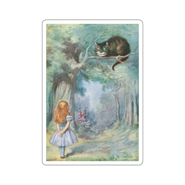 “I growl when I’m pleased, and wag my tail when I’m angry” by Sir John Tenniel Kiss-Cut Stickers (4 Sizes)