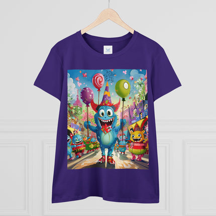 Monster Parade Madness Women's Midweight Cotton Tee