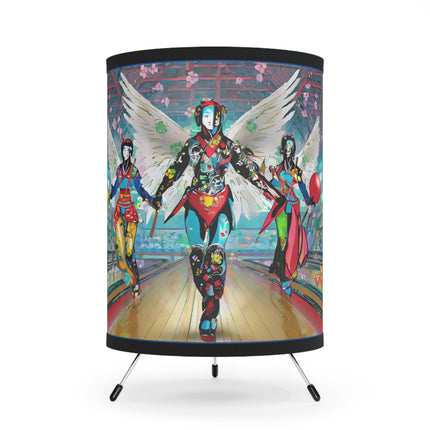 Samurai Robot Angels Tripod Lamp