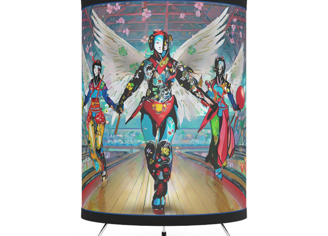 Samurai Robot Angels Tripod Lamp
