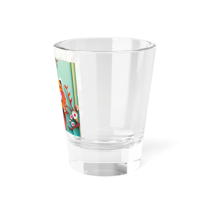 A Playful Red Panda Shot Glass, 1.5oz
