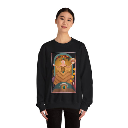 June & Pearl, Alexandrite (from the Gem Series) by Sofia Chiostri Heavy Blend™ Crewneck Sweatshirt
