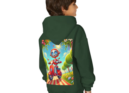The Traveling Robot Youth Heavy Blend Hooded Sweatshirt