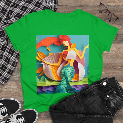 Charming Mermaid Women's Midweight Cotton Tee
