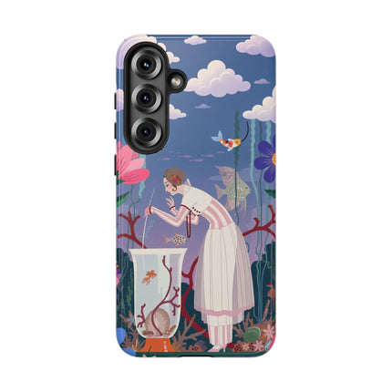 🐠🌸 The Enchanted Aquarium Garden Phone Case – Art Deco Underwater Fantasy
