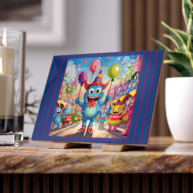 Monster Parade Madness Ceramic Tile