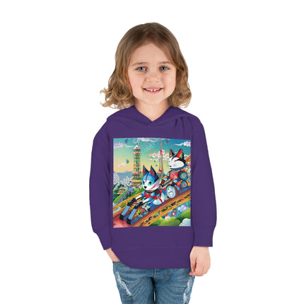Kitsune Carnival Toddler Pullover Fleece Hoodie
