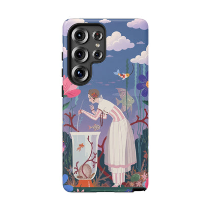 🐠🌸 The Enchanted Aquarium Garden Phone Case – Art Deco Underwater Fantasy