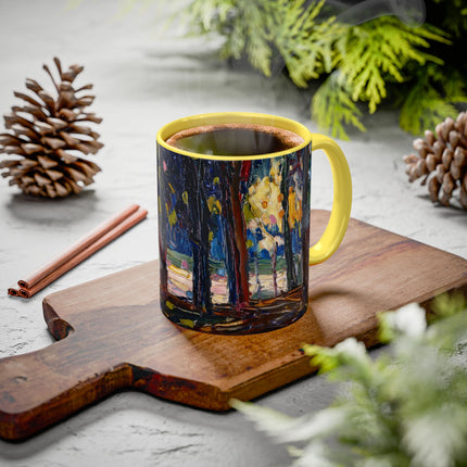 In the Park of St. Cloud by Wassily Kandinsky Colorful Mugs (11oz, 15oz)