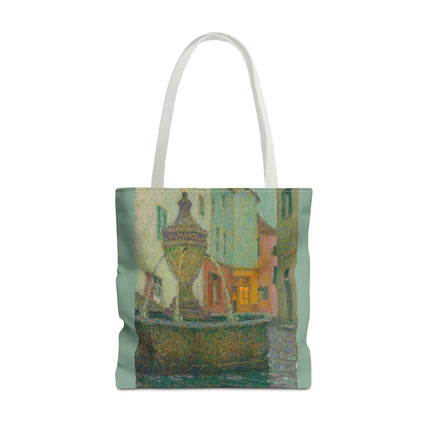 La Fontaine, Saint-Paul De Vence by Henri Le Sidaner Tote Bag (AOP)