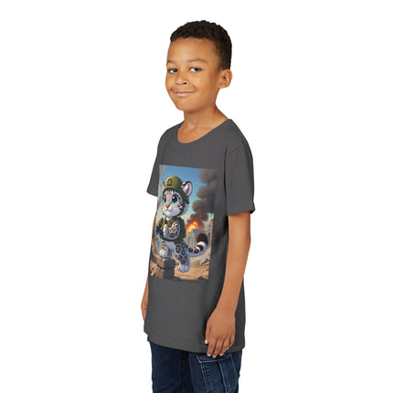 Snow Leopard Lookout Youth Short Sleeve Tee