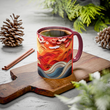 Vibrant Sunrise Sky Colorful Mugs (11oz, 15oz)