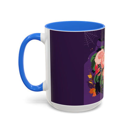 🌹🎃 The Lady Of The Haunted Rose Garden Colorful Mug – Romantic Halloween Charm