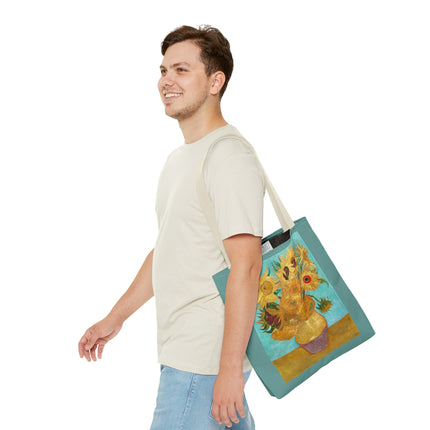 Vase with Twelve Sunflowers by Vincent Van Gogh Tote Bag (AOP)