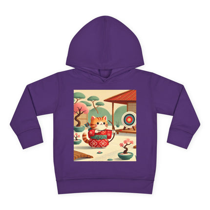 Archer Kitten in the Zen Garden Toddler Pullover Fleece Hoodie
