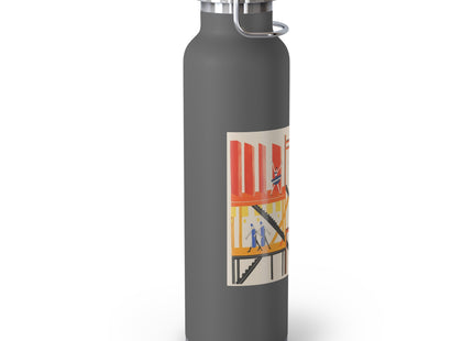 Maquettes de Théatre 4 by Alexandra Exter Copper Vacuum Insulated Bottle, 22oz