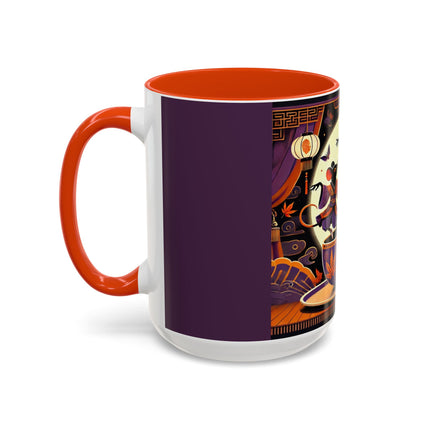 Theatrical Halloween Mice on Teacup Colorful Mugs (11oz, 15oz)