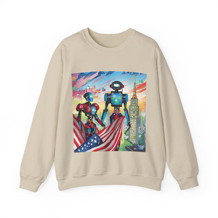 High Fashion Cyberpunk CIA Robots Unisex Heavy Blend™ Crewneck Sweatshirt