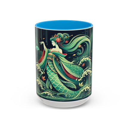 Mermaid Queen Rising from the Deep Colorful Mugs (11oz, 15oz)