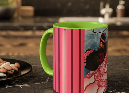 Winter Rose Empress Colorful Mugs (11oz, 15oz)